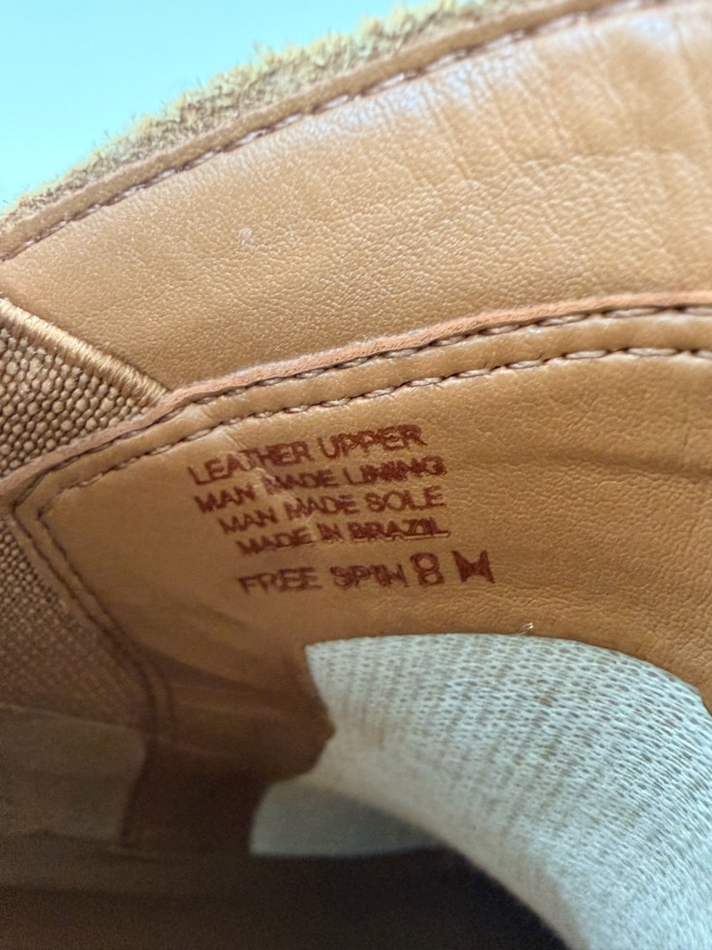 Gianni Bini Free-Spin Tan Suede Wedge Ankle Boots - Picture 6 of 7